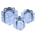 CRYSTAL SET 3 PACCHI C/LED CM.15/20/25 A BATTERIA (2pz)